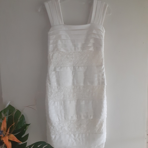 🌺 Enfocus Studio Sz 8 White Dress - Picture 10 of 10